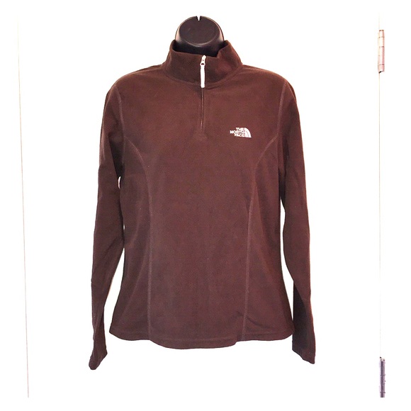 The North Face Tops - The North Face TKA 100 Micro Fleece 1/4 Zip Brown